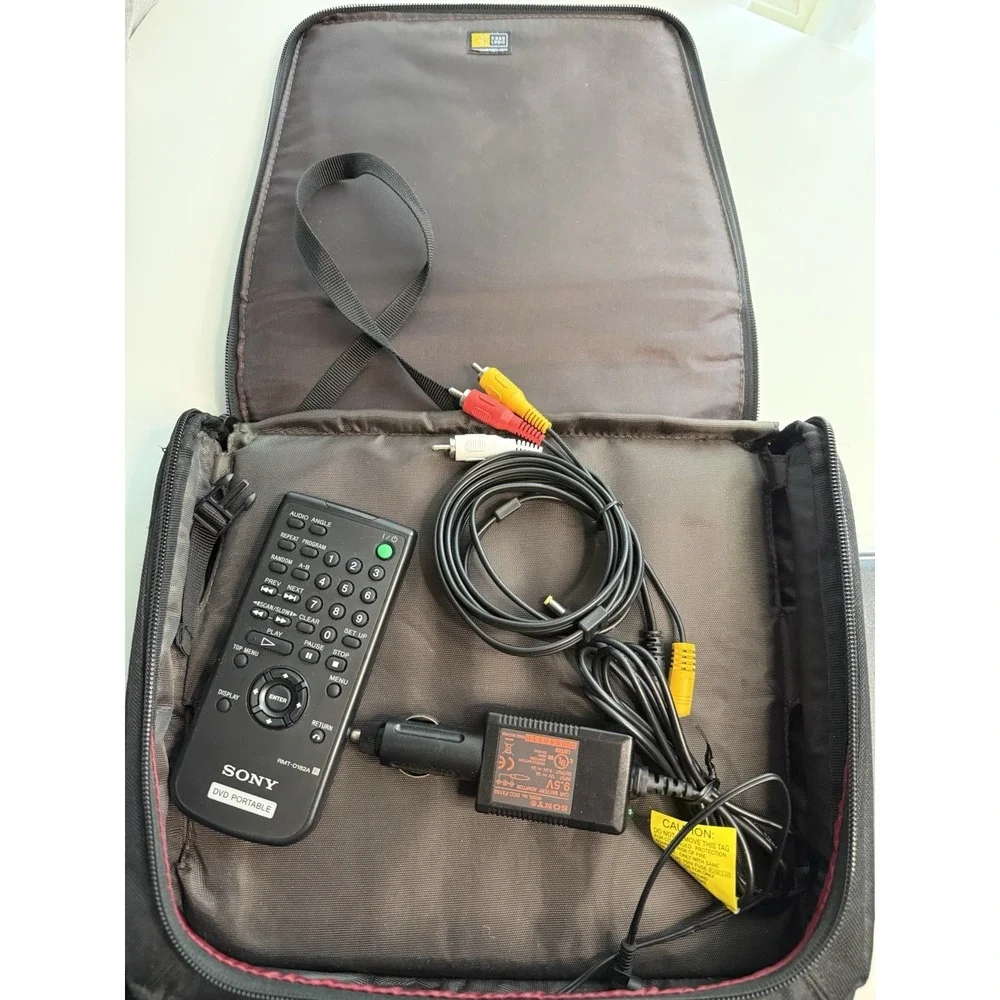 Sony Portable DVD Player DVP-FX810 W/ Remote, Adapter, Audio, Case & More WORKS